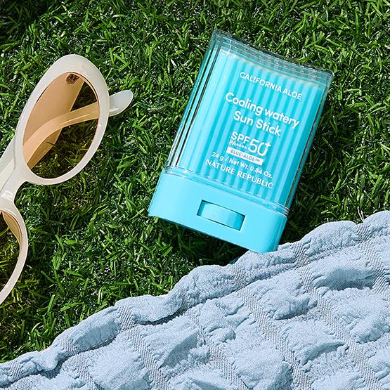 Nature Republic Охлаждающий солнцезащитный крем California Aloe Watery SPF 50+ PA++++ 24 г