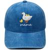 Mama Goose Mother Embroidered Baseball Cap Washed Vintage Cartoon Cute Animal Casual Shade Daddy Hat