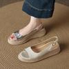 Модные балетки Женские сандалии Платформа Модная обувь для ходьбы Лето 2025 Новые Женские Платье Повседневные Шлепанцы Уютные дизайнерские Sandalias De Mujer
