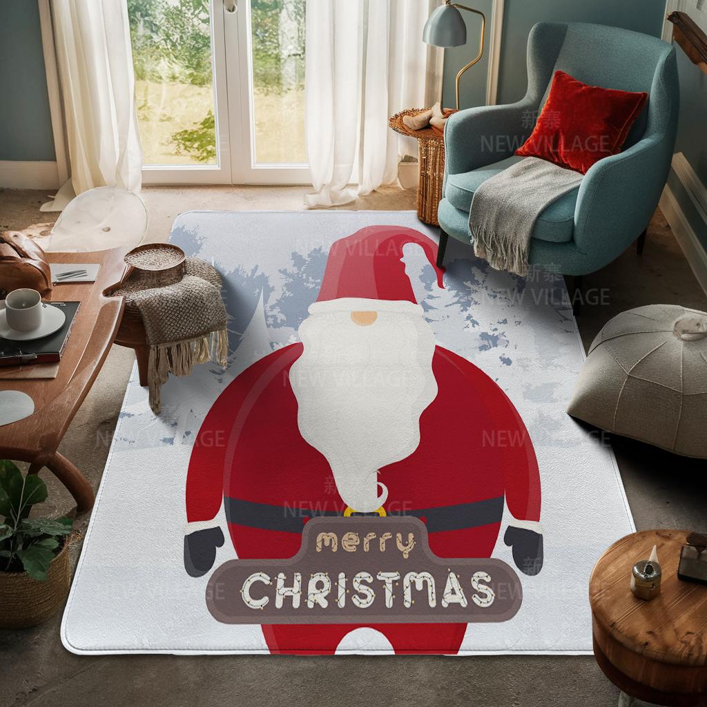 Ковер у входа в дом Домашний коврик у двери Гостиная Ванная Комната Ноги ванная комната Нескользящие коврики с водопоглощением для ванной Счастливого Рождества зима