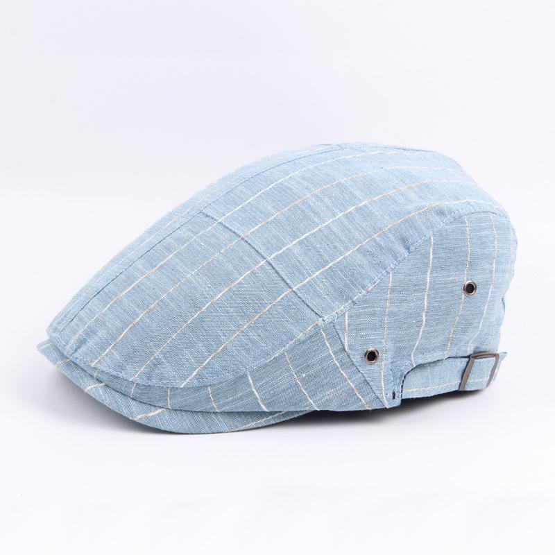 Peak Chasing Wolf Мужская и женская тонкая полосатая кепка-берет с дышащим отверстием Осенняя шляпа от солнца