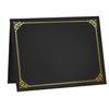 10 Pcs Black Certificate Holders Diploma Covers for 12.6 X 9.45 Inch Paper Gold Foil Border Cardstock Award Graduation
