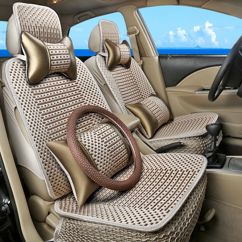 Чехлы на сиденья автомобиля из ледяного шелка для Geely: Всесезонный, Универсальная посадка для Binyue, Vision X3/X6 и Xingrui L