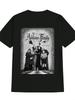 Men'S Casual Crew Neck T-Shirt, The Addams Family Weird Is Relative. Print Patte
