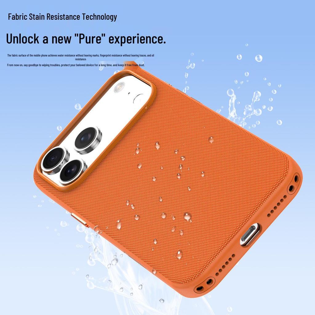 iPhone 17 Pro Max Magnetic Tech Fabric Case with AI Camera Button for Apple 16/15