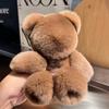 Handbag Charm Bear Doll Pendant Stuffed Animal Bear Keyring Adorable Bear Keychain  Backpack