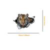 1PC 2D Flat Stickers Tiger Animal Car Stickers Luggage Refrigerator Wall Stickers Laptop Toilet Stickers