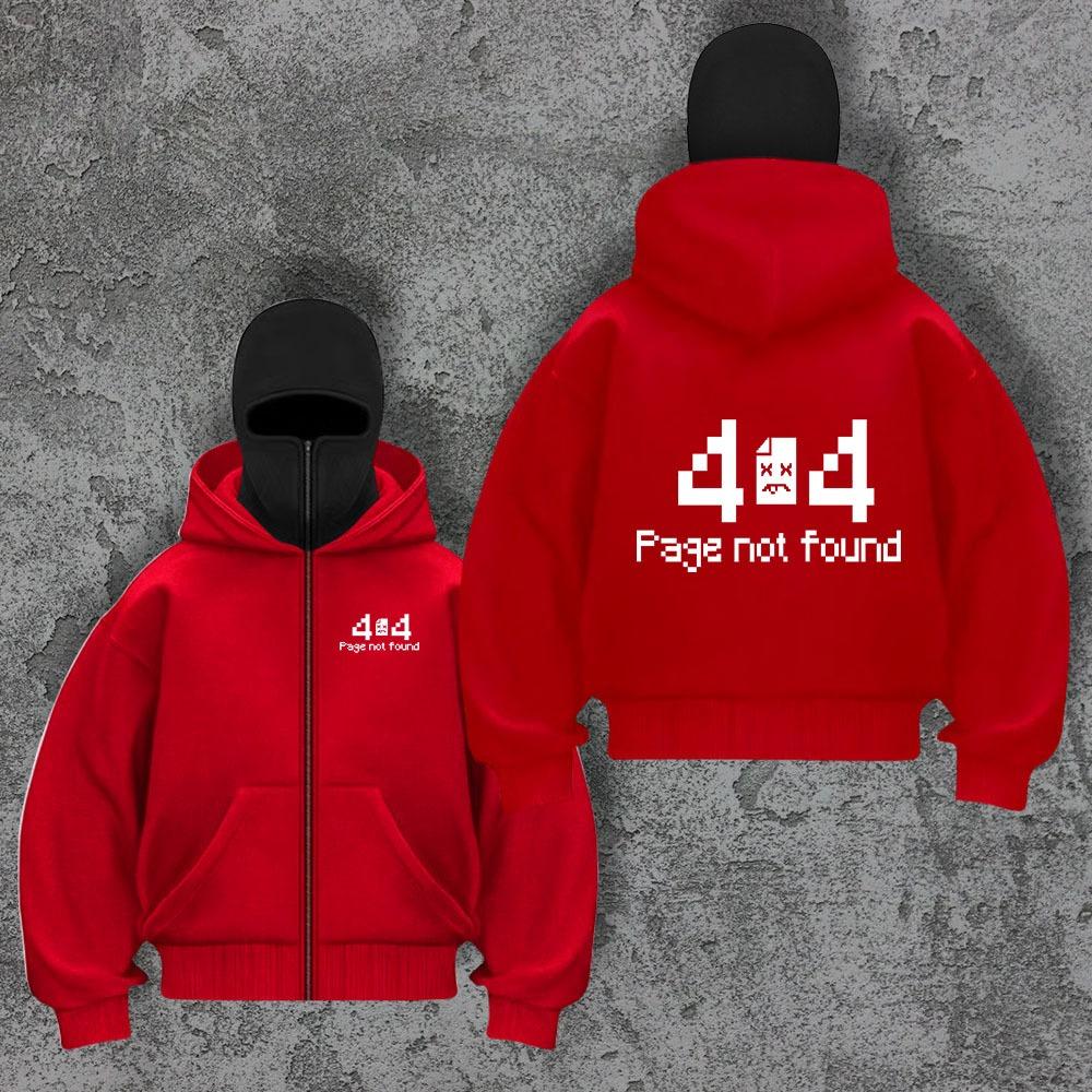 Свободная толстовка с капюшоном в уличном стиле, маска для лица, Ninja 404, толстовка высокого класса, молния не найдена