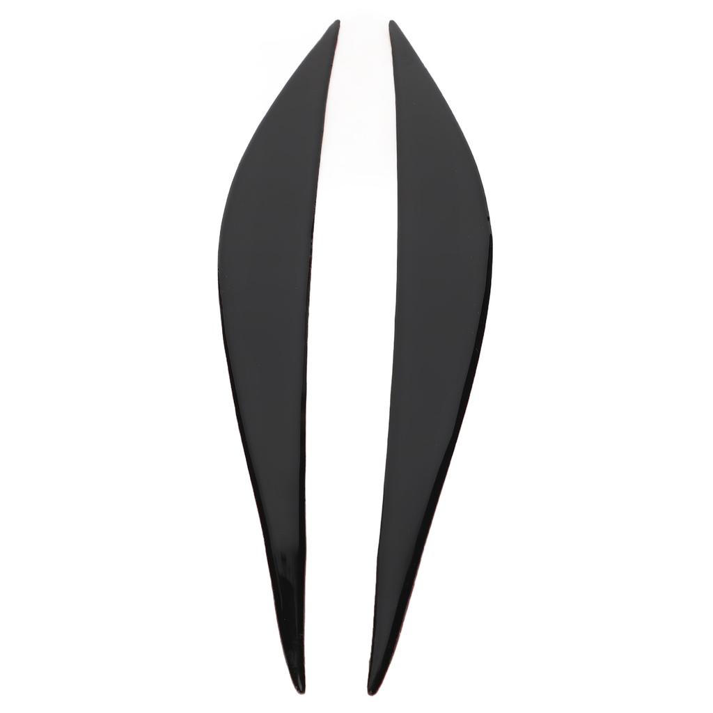 Pair Headlight Eyebrow Eye Lid Headlamp Molding Trim Piano Black for 3 Series F30 2013?2015