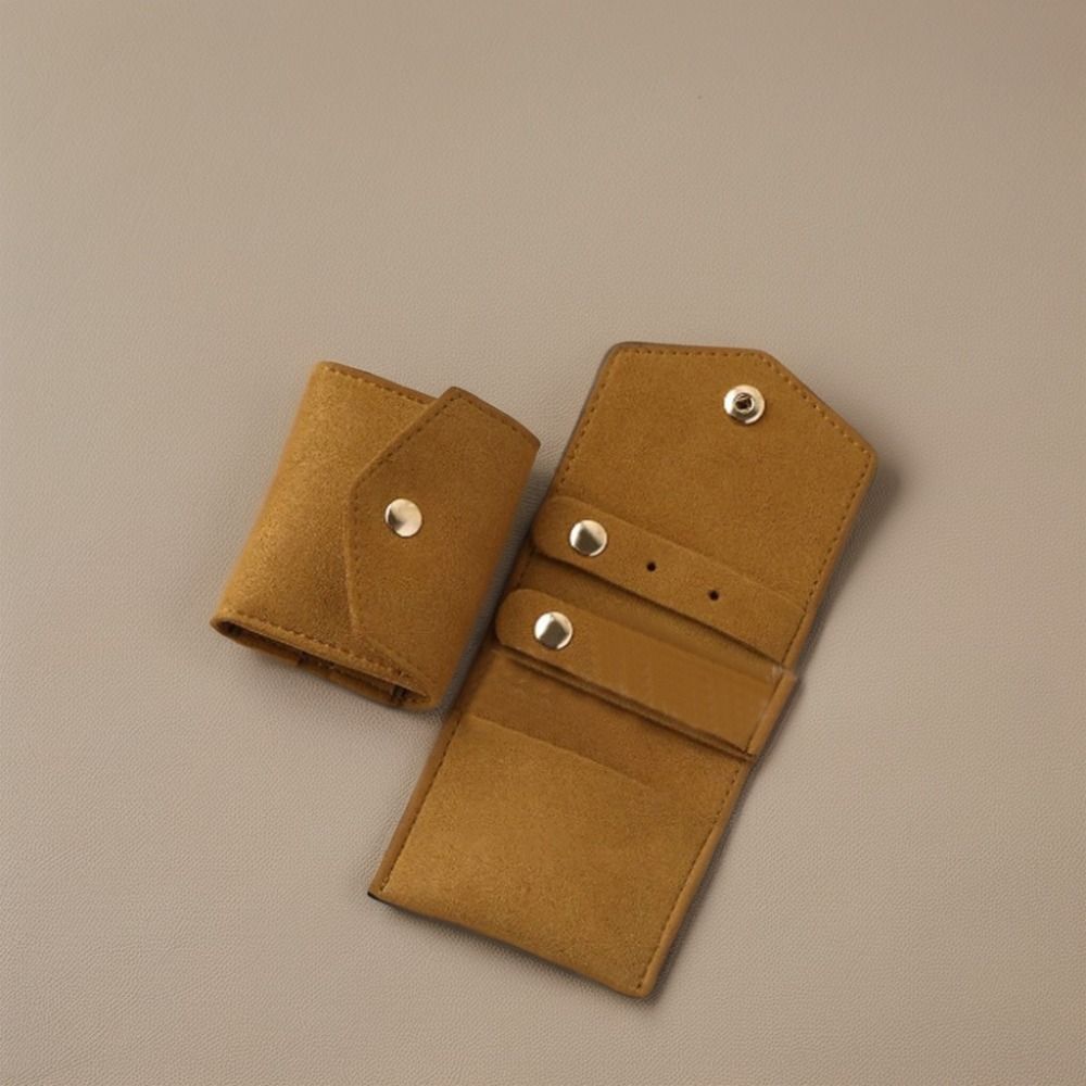 Mini Jewelry Storage Bags Microfiber Leather Necklace Packaging Pouch Earring Ring Organizer