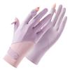 Summer sunscreen gloves women's ice silk sleeves driving sports thin non-slip elastic spring