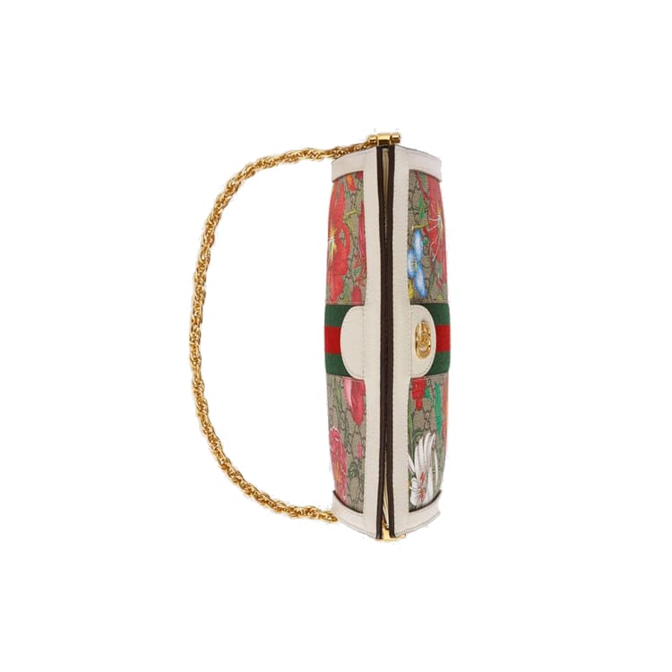 GUCCI Ophidia Canvas With Leather Crossbody Bag, Shoulder Bag Small Women's Ebony & White & Multicolor 503877-HV8AC-9759