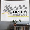 Флаги с металлическим логотипом O-Opels Motor Sport, солнцезащитные, ветрозащитные, для улицы, декор для фестивалей, дворов, садов, магазинов, кемпинга