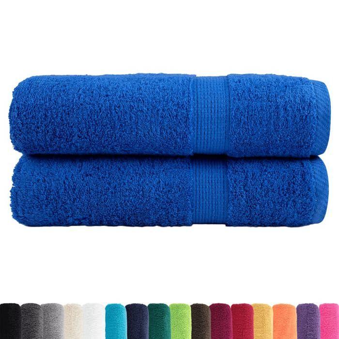 VidaXL Superior Quality Bath Towels 2 Pcs, Shower Towels, Bath Sheets, Guest Toilet Towels, 137191