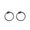 Korean Sterling Silver Hoop Earrings - Trendy Small Ear Bone Rings for Women