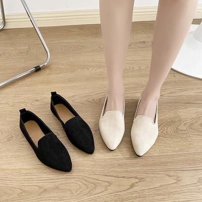 Замшевые туфли-лодочки с острым носком, женские рабочие туфли, летние, большого размера, на шнурках, повседневные лоферы, роскошная обувь для женщин