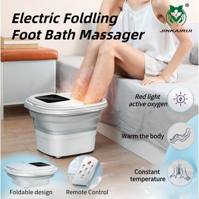 Ванна для ног, складной полностью автоматический массажер для ног, роликовое электрическое ведро для ног, массажер для ног с горячим компрессом