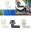 Elbow Connector Hose Nozzle Accessory, Multipurpose Fitting Drainage Connector