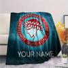 Custom Name Olympiacos2 Flannel Blanket, High quality Comfortable for All Seasons, Home Decor, Warmth and Comfort
