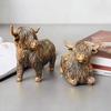 Фигурка горной коровы из смолы, идеально подходит для украшения вашей гостиной, спальни, офисного стола, шкафов или книжной полки. Уникальные празднования новоселья