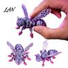Lightweight 3D Printed Display Piece Articulated Bee Fidget Toy, Flexible Joint Figurine with Keychain, High Precision Hollow Body Model Mechanical
