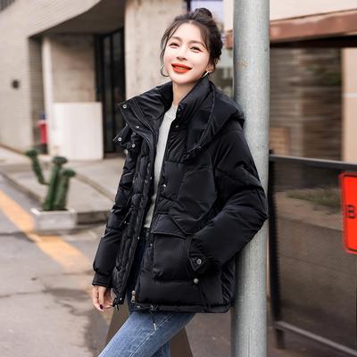 Осенне-зимняя модная женская куртка из хлопка, короткая пуховая куртка из хлопка, корейская версия, свободная повседневная куртка из хлопка, куртка, хлопковое пальто
