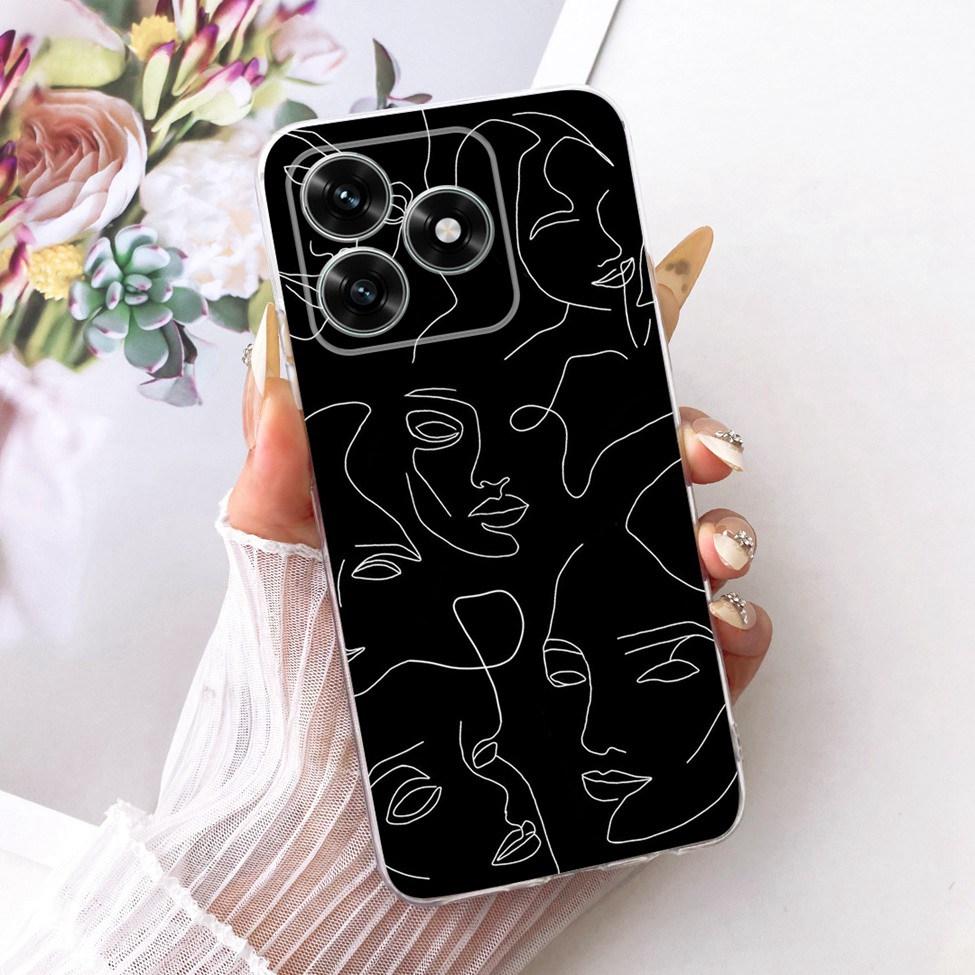 Case For Honor X5C Plus Cover Transparent Luxury Cute Cat Fashion Butterfly Cool Painted Casing For Honor X5cPlus