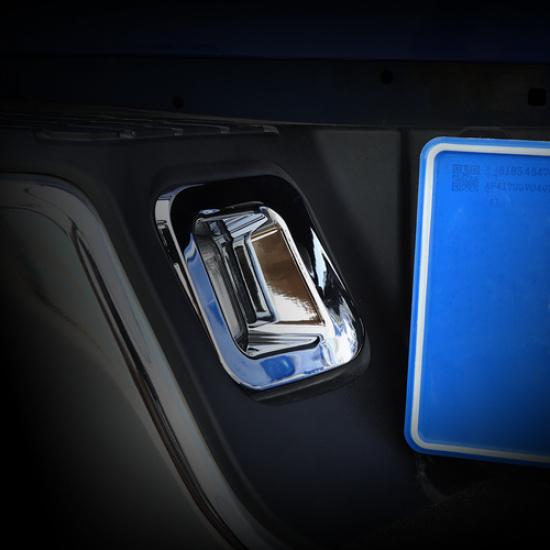 2x Хромированная рамка накладка крышки фонаря подсветки заднего номерного знака для Dodge Ram 1500 2010-2017