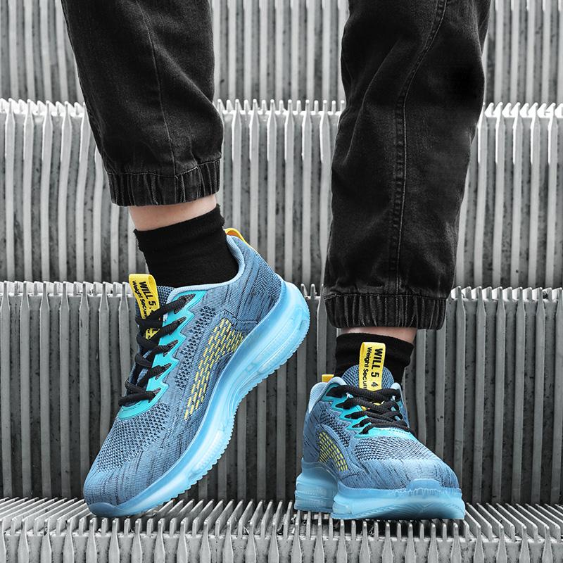 Мода 2024 Осень Мужская обувь Большой размер Дышащая сетка Спортивный стиль Толстая подошва Увеличение роста Уличный тренд Кроссовки для мужчин