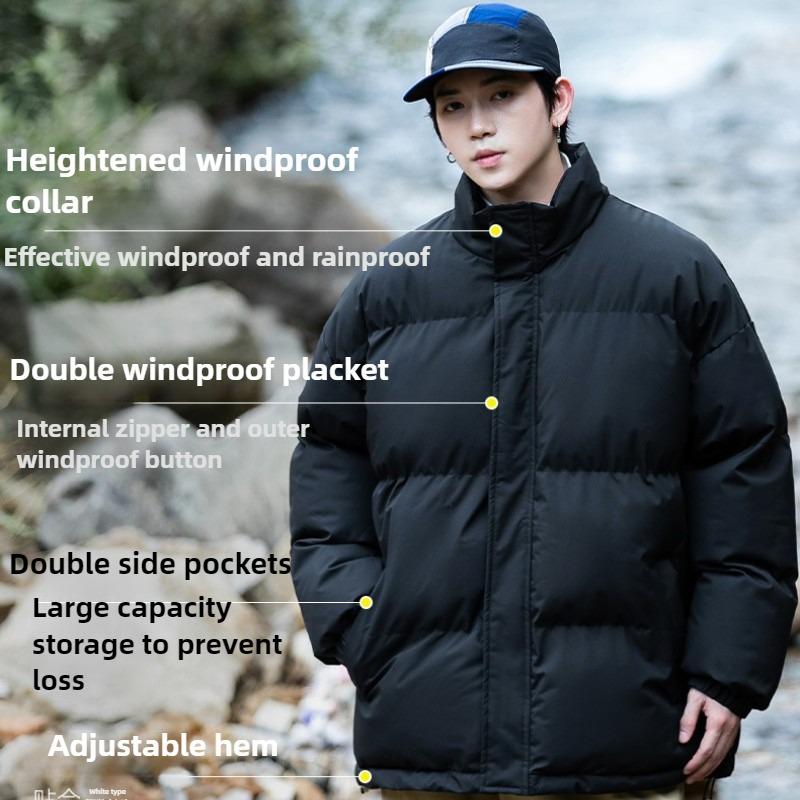 Зимние куртки Легкие теплые наполнители из утиного пуха Утепленные утепленные ветрозащитные водонепроницаемые спортивные хлопковые пальто и бархатные куртки