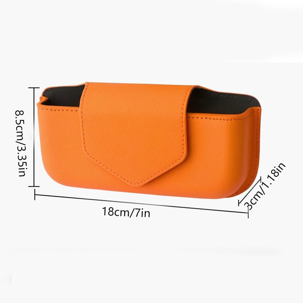 Magnetic Car Glasses Case Wear-Resistant Sunglasses Clip Car Organizer