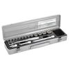 TONE 1560MH 17-Piece Socket Wrench Set, 9.5mm (3/8") Drive, Silver