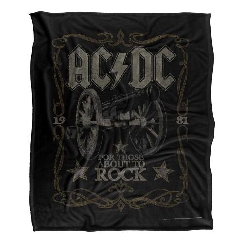 AC/DC For Those About To Rock Silky Label Supersoft Blanket