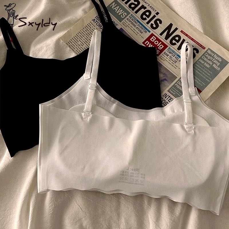 Women Seamless Bra Padded Vest Bras Push Up Lingerie Girl's Bralette Sleep Top Adjustable Shoulder Strap Underwear