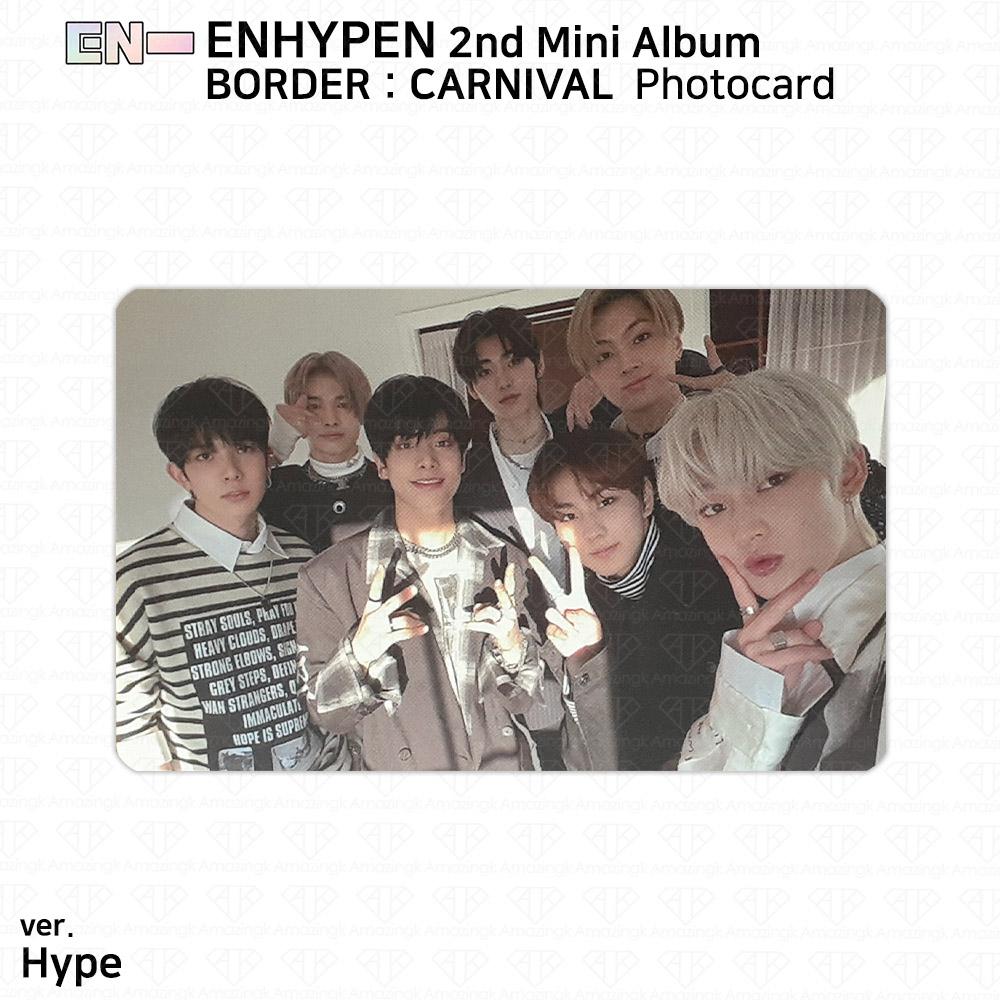 ENHYPEN 2-й мини-альбом Border Carnival, официальная фотокарточка Up Hype Down Ver. KPOP