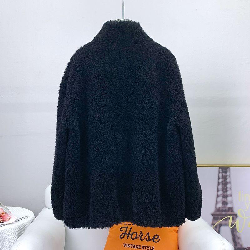 Флисовый Утепленный Теплый Флисовый Кардиган Свитер Куртка Повседневный Двусторонний Коралловый Флис Флис Женский Осень и Зима Большой Размер