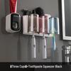 Ecoco Wall-Mounted Toothbrush Holder & Automatic Toothpaste Dispenser with Mouthwash Cup