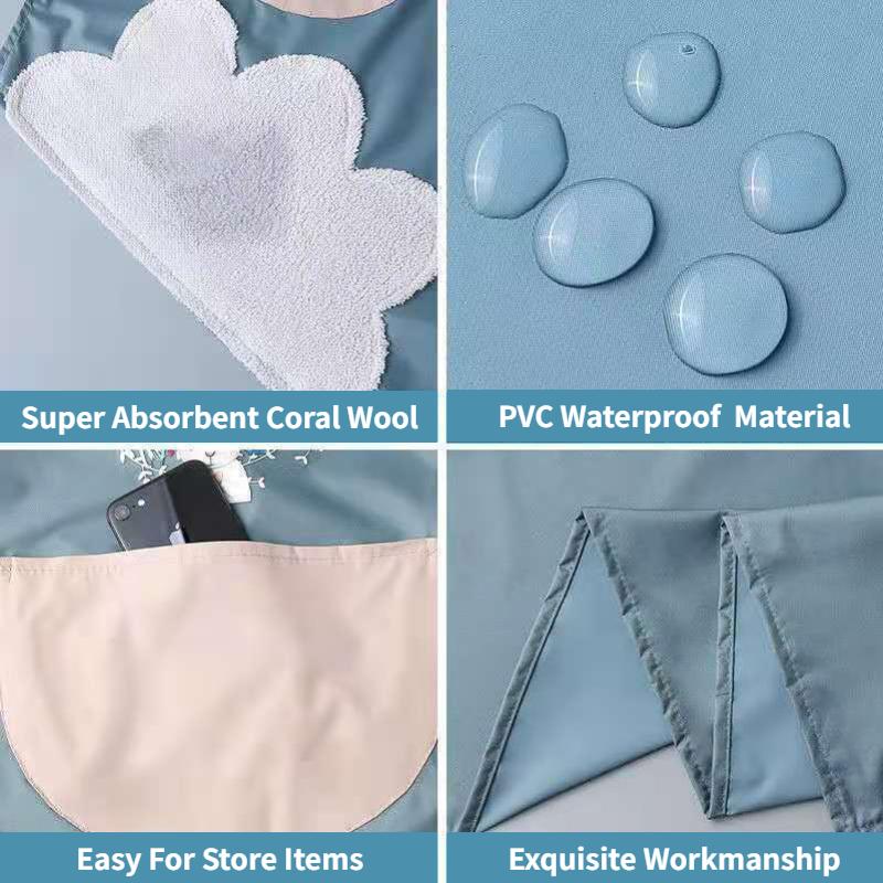 Женский фартук Водонепроницаемый бытовой ПВХ маслостойкий фартук для шеф-повара кулинария выпечка дома уборка ресторан кухонные принадлежности