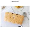 Funny Sandwich Style Plush Biscuit Shape Pen Storage Student Supplies Pencil Case Stationery Bag