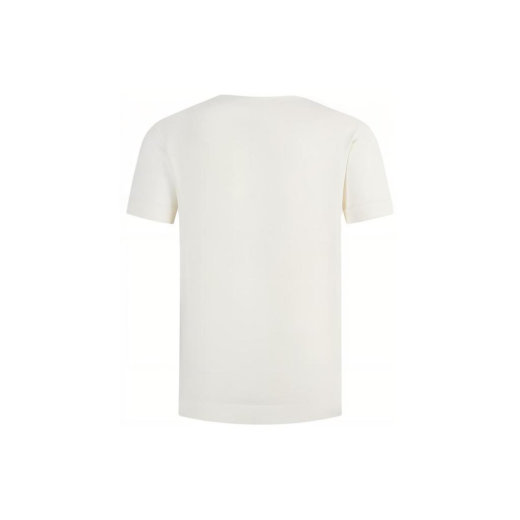 Emporio Armani Мужская футболка с принтом логотипа SS24, круглым вырезом, коротким рукавом, топ, бежевый, 3D1TH3-1JOCZ-01A7