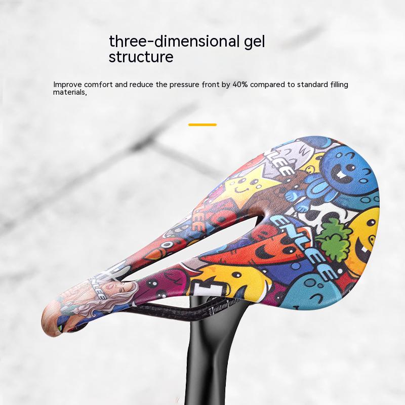 Велосипедное седло MTB для горного шоссейного велосипеда, седло из искусственной кожи с гелем, удобное ударопрочное велосипедное седло