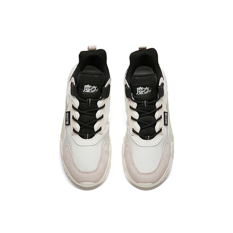 Anta Magic Cube Синтетическая кожа Ткань Отказаться Посредственность Нескользящие Износостойкие Амортизирующие Низкие Туфли для папы Женские кроссовки 122148808-2