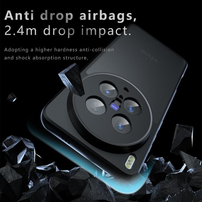 For VIVO X200 Ultra Matte PC+TPU Shockproof Case for VIVO X200ultra X200 Pro Mini X100S Pro Hard Bumper Soft Clear Back Cover