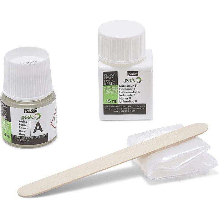Kit résine de cristal bio - 45 ml