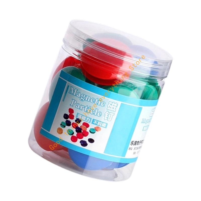 Bright Plastic Covered Buttons Slip Resistant Design For Office Organization Whiteboard Decors Photo Holders 55KF