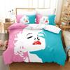 3D Marilyn Monroe All Season Duvet Cover Постельное белье Комплекты одеял Мягкие пододеяльники и наволочки Single/Double/Queen/King