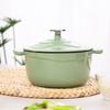 Colorful Double Handle Enamel Stew Pot