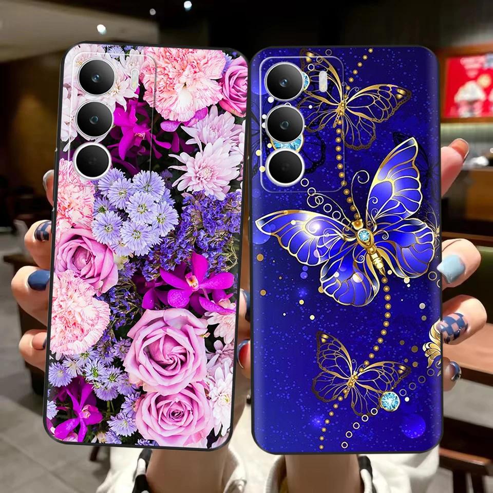 Для чехла Realme C71 RMX5303 Мягкий силиконовый милый мультяшный чехол-накладка с бабочкой Fundas для RealmeC71 C 71 Защитный корпус Coque