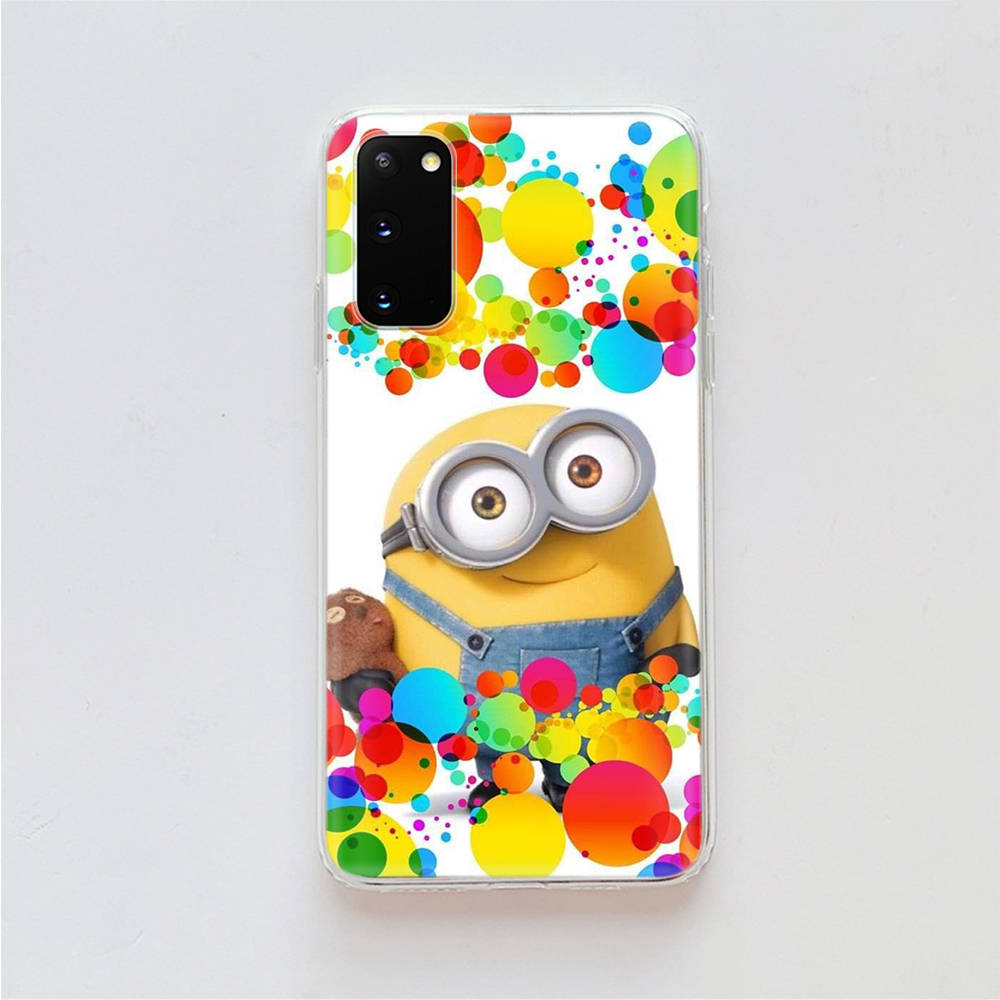 AM26 Забавный Миньоны Прозрачный чехол для Samsung A04 A14 A23 A34 A54 M23 M33 M52 M53 Realme 10 9 C30S C35 C55 VIVO Y02 Y21 Y33S Y51 X80 V25 Чехол