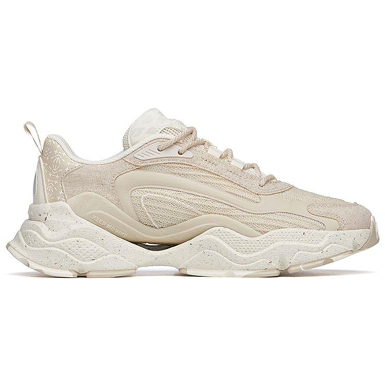 Anta Ткань Millennium из синтетической кожи, амортизирующая, нескользящая, износостойкая, низкая повседневная обувь, женские кроссовки, серо-белые 122228890-7